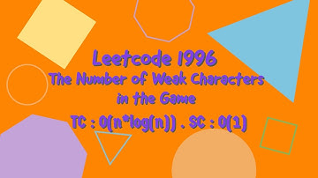 The Number of Weak Characters in the Game | Leetcode #1996 | C++ | Lost  Code