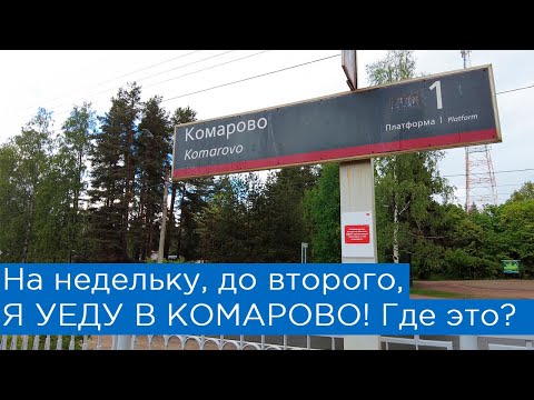 На недельку, до второго, я уеду в Комарово... А где это?