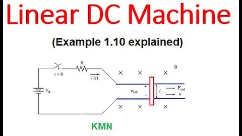 (E)EM Ex 1.10 || Linear DC Machine || Calculate Maximum Starting Current