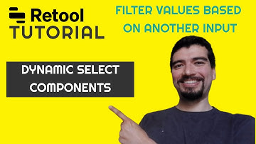 Dynamic select components. Filter a dropdown based on the value of another one. Retool tutorial
