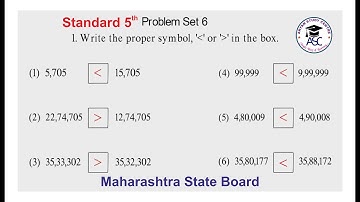 Std 5th Maths Lesson no 2 Problem Set 6 (Maharashtra State Board)