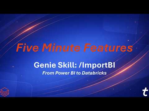 Databricks 5 Minute Features: Genie Skill - ImportBI