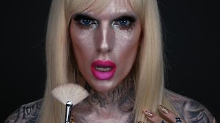 FULL FACE USING ONLY HIGHLIGHTERS Challenge | Jeffree Star