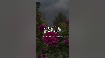 القرآن الكريم | سورة يوسف | آية 86 🤍#القرآن_الكريم #قرآن #quran #سورة_يوسف