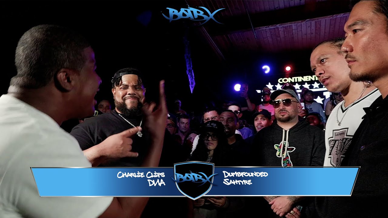 Charlie Clips / DNA vs Dumbfoundead / Sahtyre -GTX Rap Battle- Hosted by Lush One& DelMon Crew B