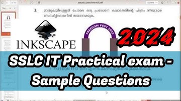 sslc it practical - INKSCAPE- sample Question 2024