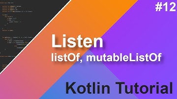 Listen (listOf, mutableListOf) | Kotlin Tutorial | Deutsch