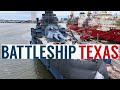 Stunning drone footage battleship texas in galveston  aerial tour