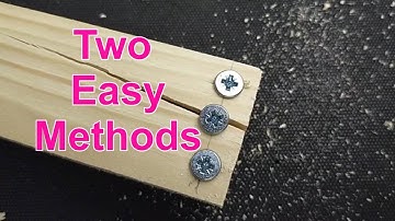How To Prevent Wood Splitting Screwing Into Wood