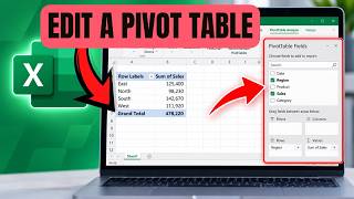 How to Edit an Existing Pivot Table in Excel | Update Data, Fields & Layout