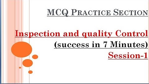 MCQ of IQC Linear and angular measurement-Mech6th