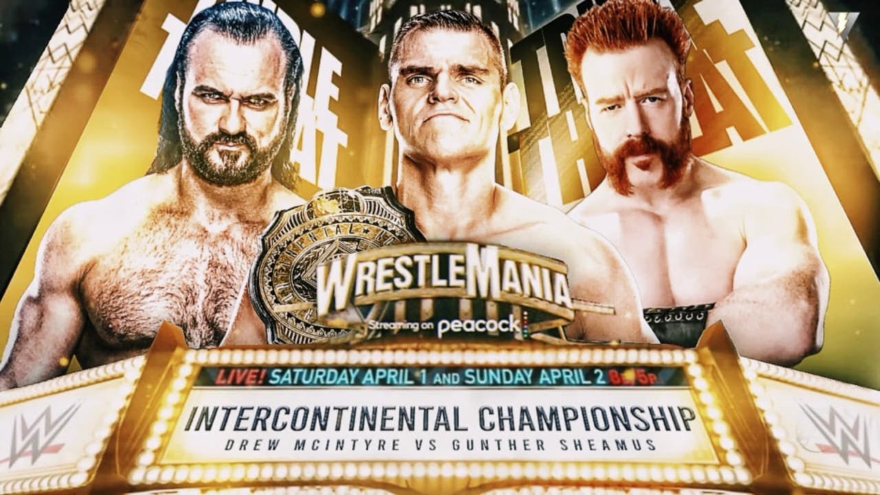 WWE 2K22 Gunther vs Sheamus vs Drew McIntyre - WWE Intercontinental Championship Match - YouTube
