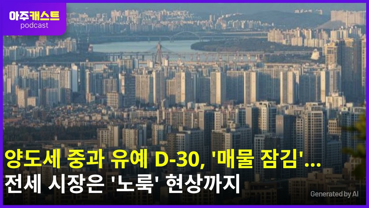 양도세 중과 유예 D-30, 매물 잠김…전세 시장은 노룩 현상까지