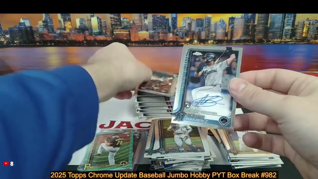 4-8-26 2025 Topps Chrome Update Baseball Jumbo Hobby PYT Box Break #982 - 3 AUTO BREAK!