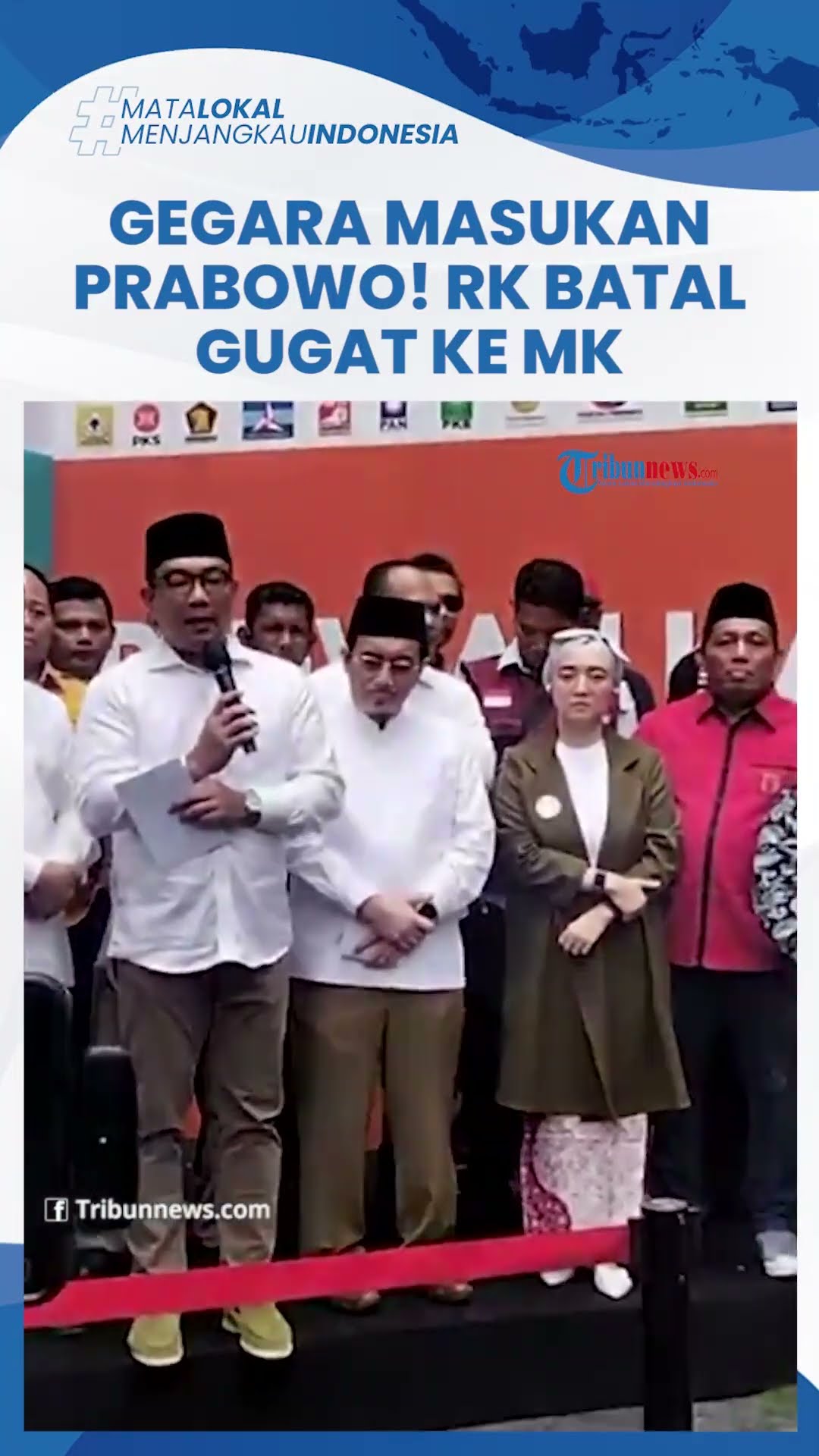 Gara-gara Masukan Prabowo, Ridwan Kamil Batal Gugat Hasil Pilkada Jakarta ke MK: Bukan Perintah