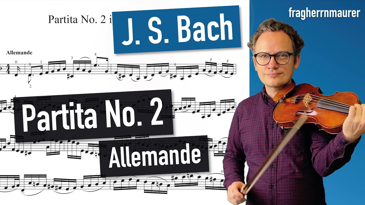 Bach Partita No. 2 in dmoll, BWV 1004, Allemanda different tempi