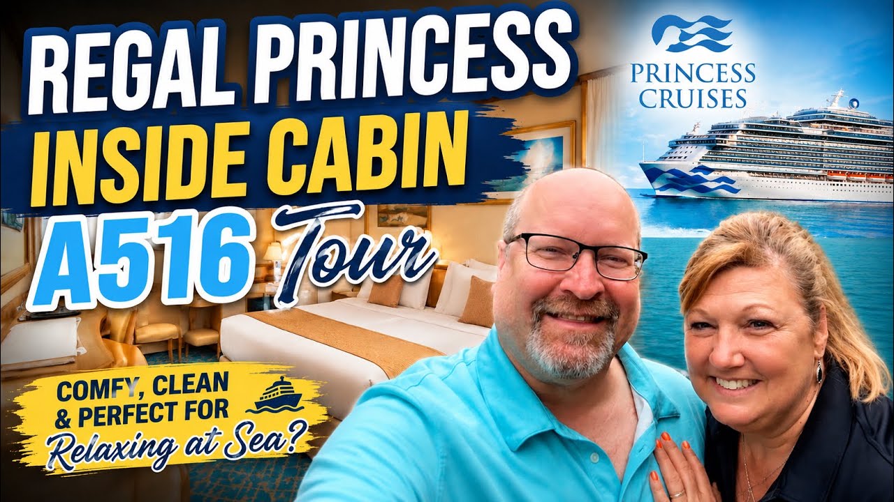 Regal Princess Inside Cabin A516 Tour | Is It Comfortable for a Long Cruise?