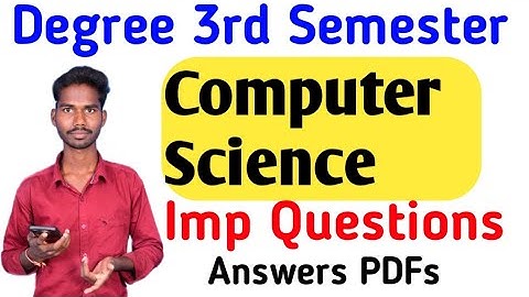 Degree 3rd semester #computer_science important Questions and Answers PDFs@Danduvenkatramulu