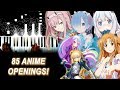 GUESS THE ANIME OPENING QUIZ - 85+ Openings (Piano)