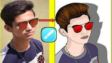 New cartoon image editing tutorial in android || Vector art tutorial in android || Digital art editi