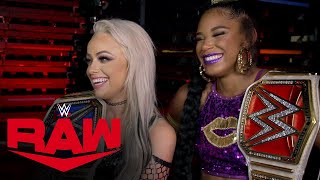 Bianca Belair Welcomes Liv Morgan To The Champions Club Raw Exclusive, July 4, 2022