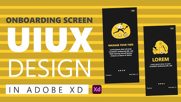 How To Design An App Onboarding Screen | Adobe XD Tutorial 1 (2022) #UIUXDesign #appdesgn #adobeXD