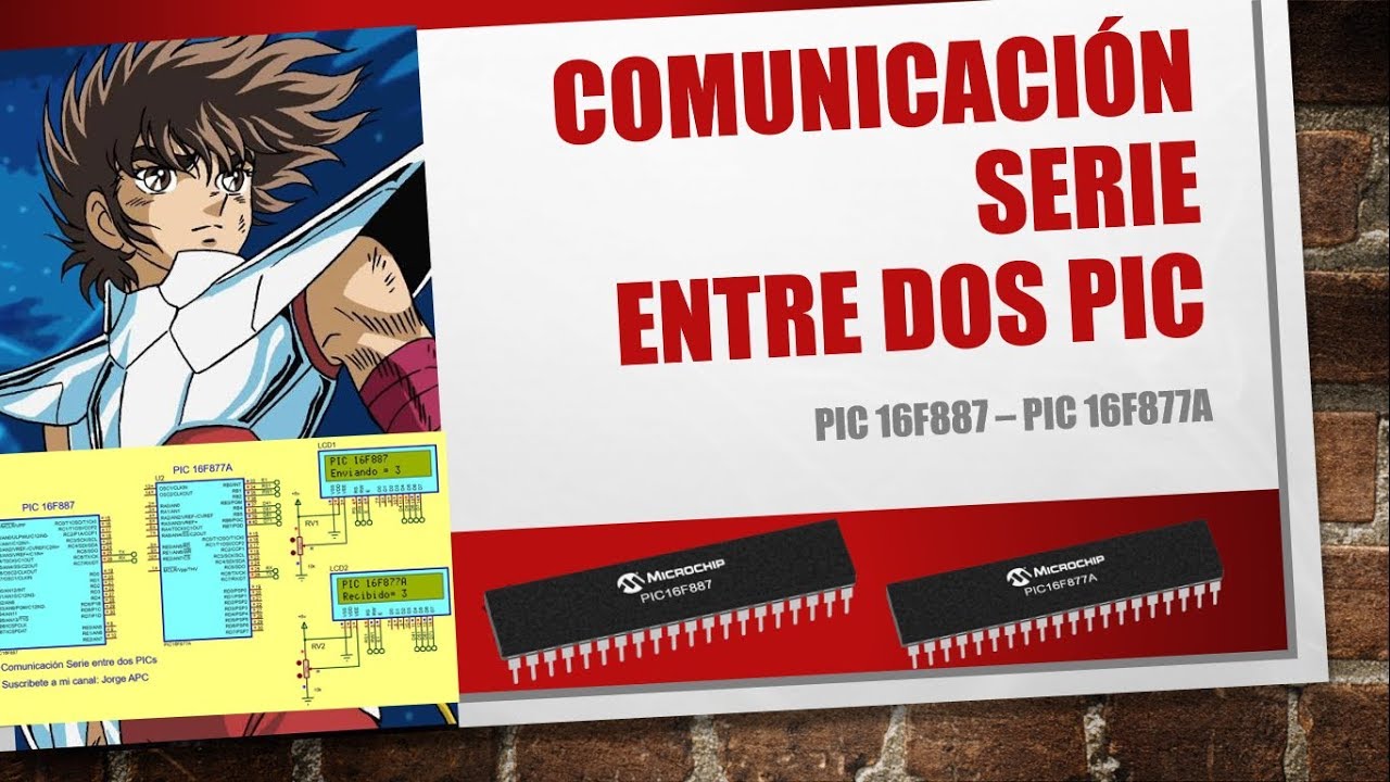 PIC16F877A USART Comunicación Serie entre 2 PIC  Parte 1 Jorge APC