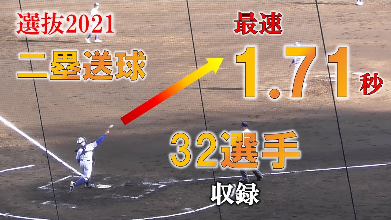 【選抜2021】二塁送球タイムまとめ
