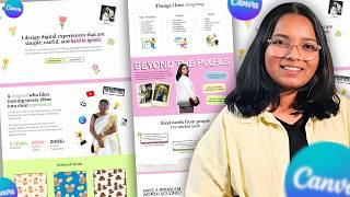 Create a Stunning Portfolio Website in Canva for FREE! | Full Tutorial screenshot 4