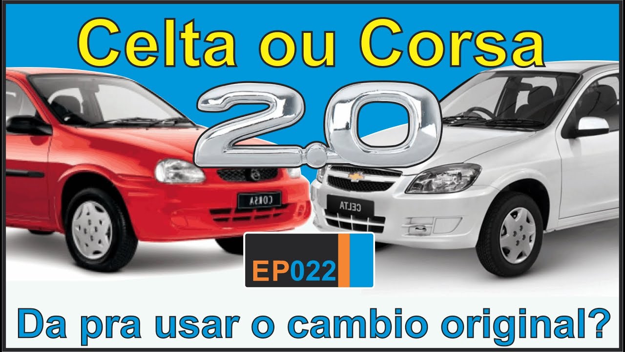 Celta ou Corsa com motor 2.0 - Veja como usar o cambio original do carro nesse swap | BURNOUT 022