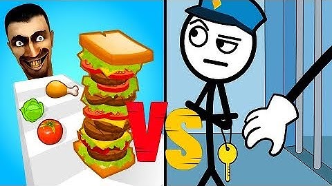 THIEF PUZZLE Vs SANDWICH RUNNER 3D Level 9999 New Level Big New Update Max iOS Gameplay