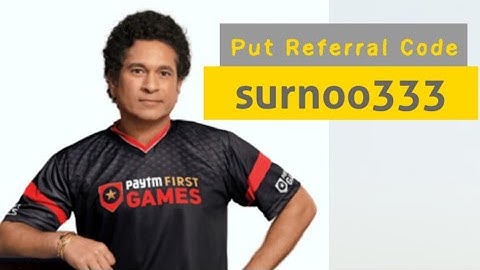 Paytm First Games Referral Code (surnoo333)