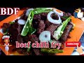 Beef chilli fry beef recipes  bdf unique yummy world