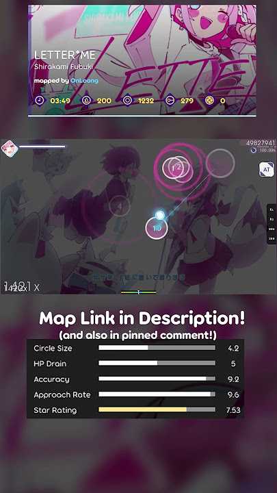 Shirkami Fubuki - LETTER☆彡  #osu #mapping #auto #hololive #vtuber #shirakami_fubuki #白上フブキ