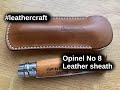 [Leather craft] Two color opinel sheath