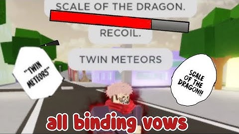 all binding vows - full showcase(jujutsu shenanigans)