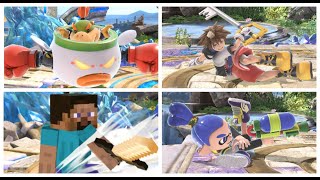 SSBU: Get Up Attacks With DLC (No Clones)