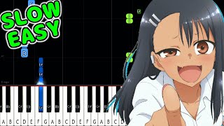 EASY LOVE - Ijiranaide, Nagatoro-san OP - SLOW EASY Piano Tutorial [animelovemen]