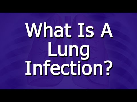 What are the most common symptoms of a lung infection?