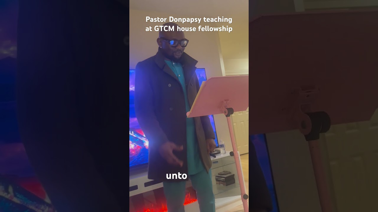 Pastor Donpapsy teaching on the Holy Spirit at GTCM house fellowship.