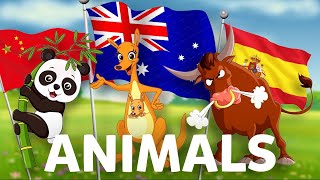 The most popular ANIMALS in different countries
