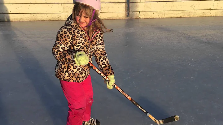 Aubrey loves hockey