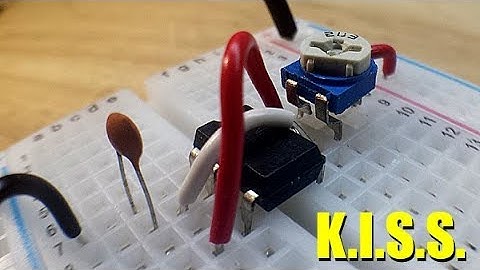 The most simple way to set up a 555 timer