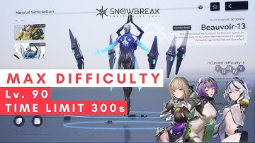 [Snowbreak: Containment Zone] Neural Simulation - Beauvoir 13 (Max Difficulty) #Week64