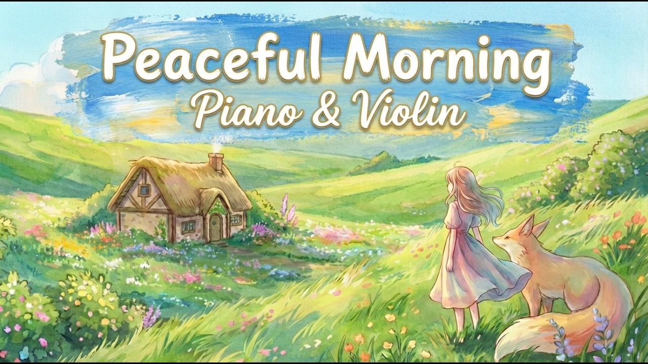 Cure Your Monday Stress 🌿 Peaceful Morning Piano & Violin Music