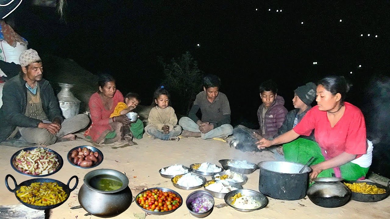 Big Family, One Flame, Endless Dreams ||Village Open Fire Cooking||