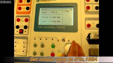 T200A Single Phase Test Set to do all single-phase relay testing and other basic primary testing.