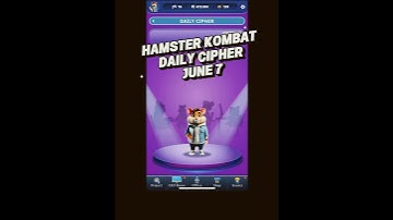 7 June 2025 Hamster Kombat GameDev Daily Cipher Code Today #hamsterkombat #hamsterkombatdailycipher