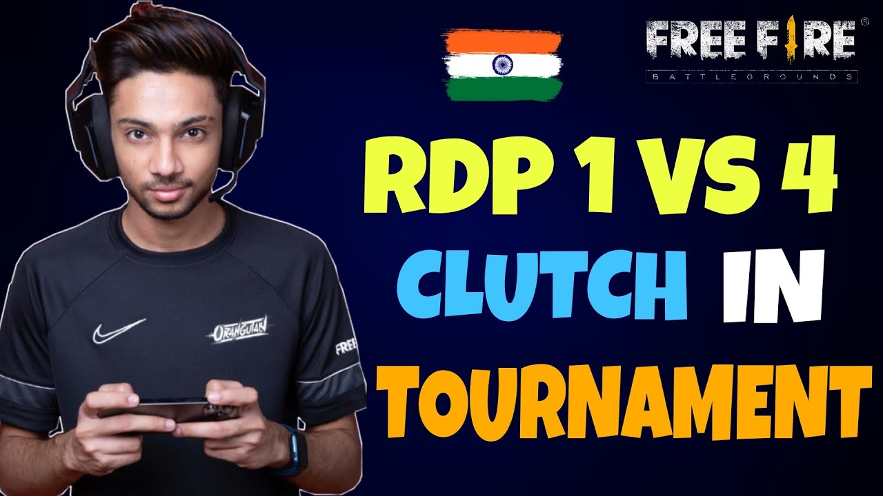 @RDP 1 VS 4 CLUTCH IN TOURNAMENT- FREE FIRE ESPORTS PAHADI, FOZYAJAY ...