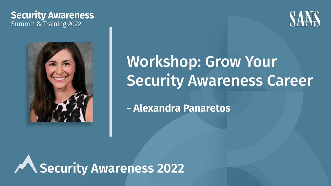 Grow Your Security Awareness Career